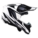 CASCO JUST1 J40 SPEED BLACK/WHITE GLOSS L