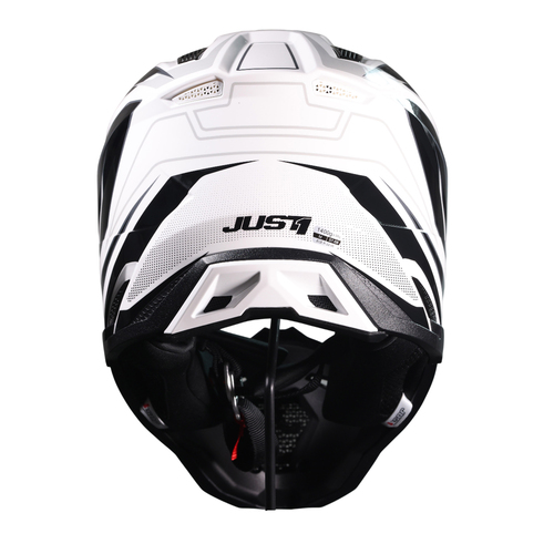 CASCO JUST1 J40 SPEED BLACK/WHITE GLOSS M