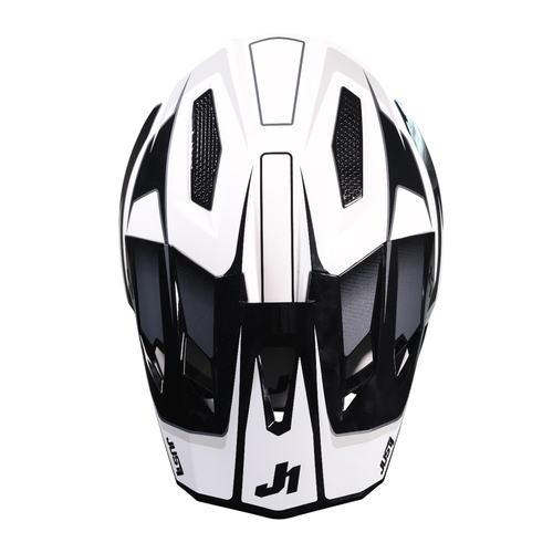 CASCO JUST1 J40 SPEED BLACK/WHITE GLOSS S