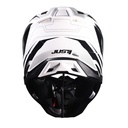 CASCO JUST1 J40 SPEED BLACK/WHITE GLOSS XL