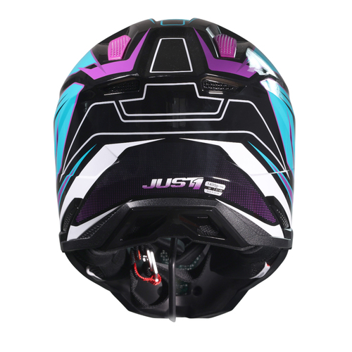 CASCO JUST1 J40 SPEED PURPLE/BLUE/BLACK GLOSS S