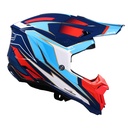 CASCO JUST1 J40 SPEED RED/WHITE/BLUE GLOSS L