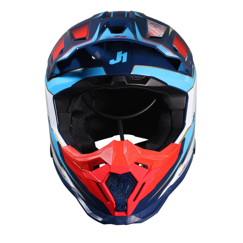 CASCO JUST1 J40 SPEED RED/WHITE/BLUE GLOSS XL
