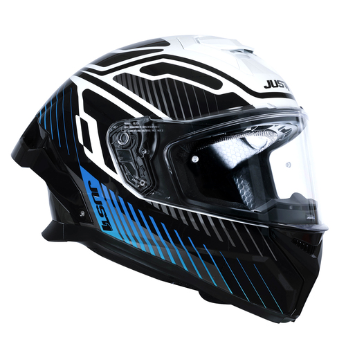 CASCO JUST1 J-STR TACTICAL BLUE/WHITE GLOSS XXL