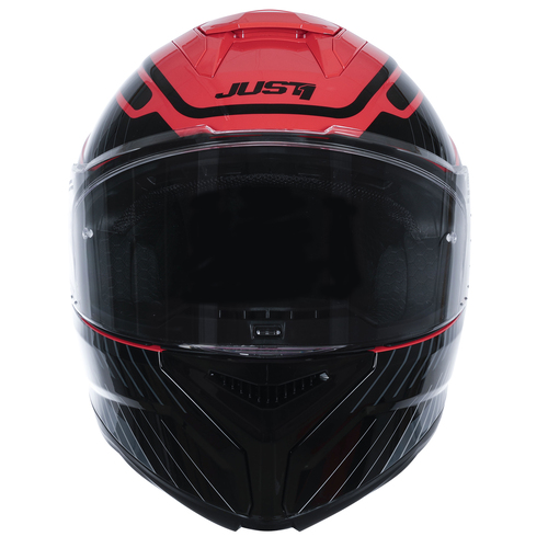 CASCO JUST1 J-STR TACTICAL RED/SILVER GLOSS L