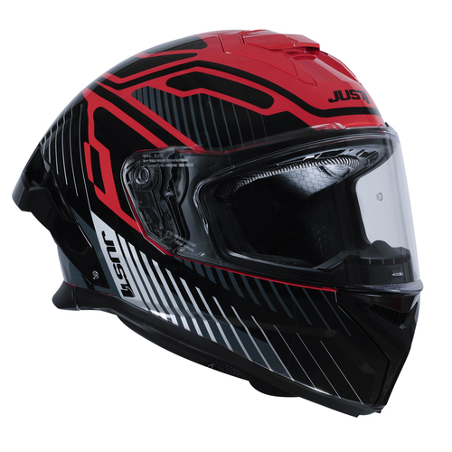 CASCO JUST1 J-STR TACTICAL RED/SILVER GLOSS XL
