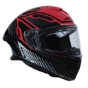 CASCO JUST1 J-STR TACTICAL RED/SILVER GLOSS XXL