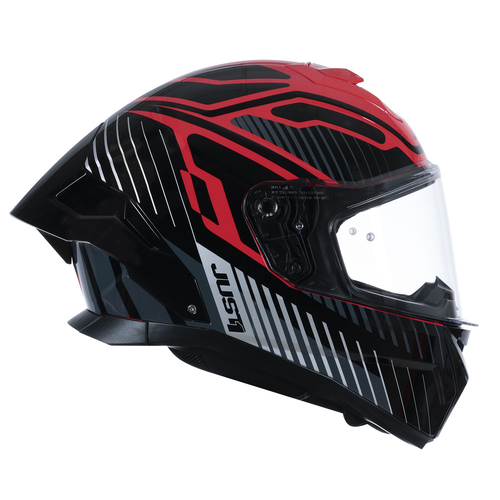 CASCO JUST1 J-STR TACTICAL RED/SILVER GLOSS XXL