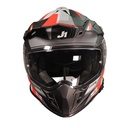 CASCO JUST1 J34 PRO GLOBE FLUO RED/BLACK MATT L
