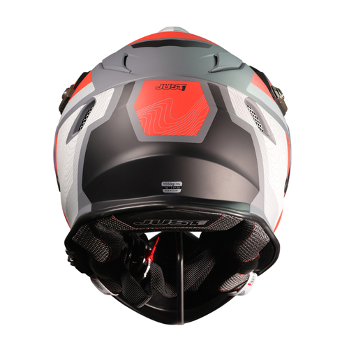CASCO JUST1 J34 PRO GLOBE FLUO RED/BLACK MATT M