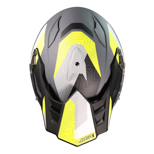 CASCO JUST1 J34 PRO GLOBE FLUO YELLOW/BLACK MATT L