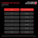 CASCO JUST1 J-STR UNION RED/WHITE GLOSS XL