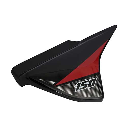 CACHA LATERAL MOTOMEL S2 150 NEGRO/ROJO LADO DERECHO MTC EXCLU