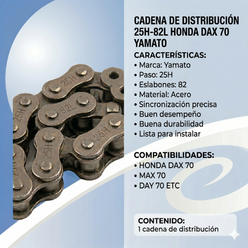 CADENA DE DISTRIBUCION 25H-82L HONDA DAX 70 CHJC