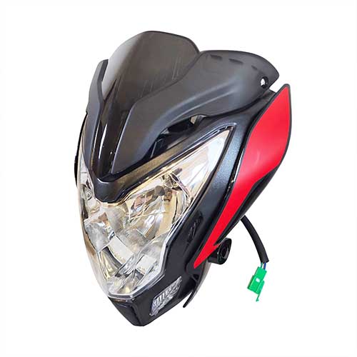 FAROL DEL. (OPTICA) COMPLETO BAJAJ ROUSER NS200 ROJO FONGROUND EXCLU