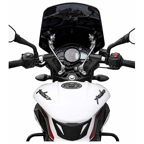 PARABRISA BAJAJ ROUSER NS200 (NEGRO) CON SOPORTES 3MM MTC (NAC)
