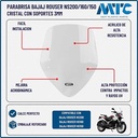 PARABRISA BAJAJ ROUSER NS200 (CRISTAL) CON SOPORTES 3MM MTC (NAC)