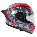 CASCO SNAIL FF871 DOBLE VISOR RED/GREY M