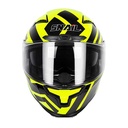 CASCO SNAIL FF871 DOBLE VISOR FLUO YELLOW/BLACK L