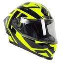 CASCO SNAIL FF871 DOBLE VISOR FLUO YELLOW/BLACK XXL