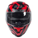 CASCO SNAIL FF871 DOBLE VISOR RED/BLACK M