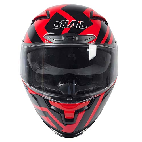 CASCO SNAIL FF871 DOBLE VISOR RED/BLACK L