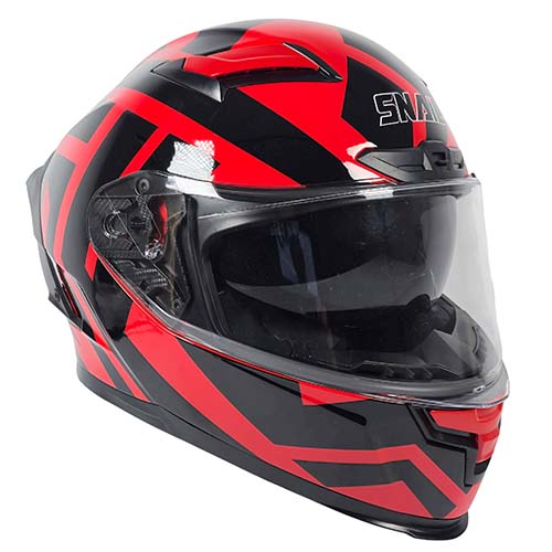CASCO SNAIL FF871 DOBLE VISOR RED/BLACK XXL
