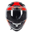 CASCO SNAIL FF871 DOBLE VISOR SILVER/ORANGE L