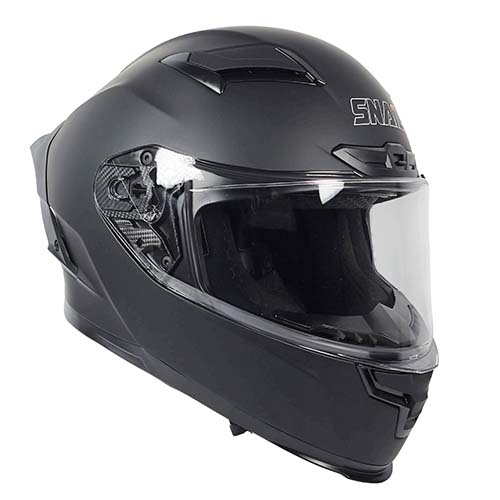 CASCO SNAIL FF871 DOBLE VISOR BLACK MATT S
