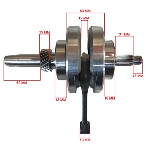 CIGUEÑAL COMPLETO ZANELLA RX150/CE150 STD