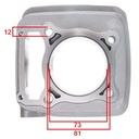 KIT CILINDRO + PISTON HONDA CBX250 TWISTER/XR250 TORNADO STD