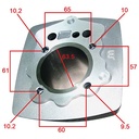 KIT CILINDRO + PISTON MOTOMEL DAKAR 200 MOTOR CHINO 200CC (63.5mm) STD