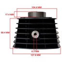 KIT CILINDRO + PISTON HONDA CBF125 TWISTER STD