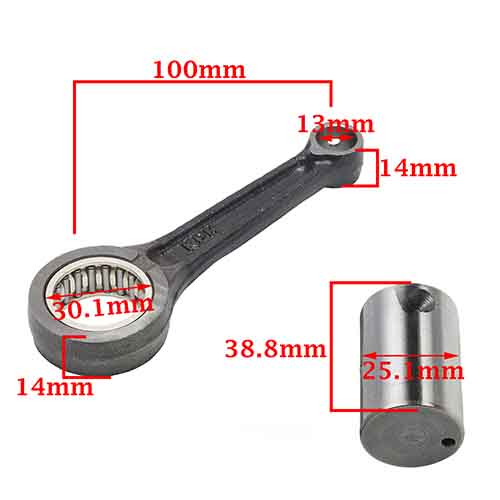 BIELA COMP. HONDA C125 BIZ/GILERA SMASH 110 LARGA (100x13) STD