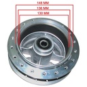 MAZA TRASERA ZANELLA RX150/CE150/RD150 C/RULEMAN RETEN Y BUJES STD