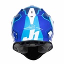 CASCO JUST1 J18 HEXA AZUL/ BLANCO GLOSS M (CAJ0003M)