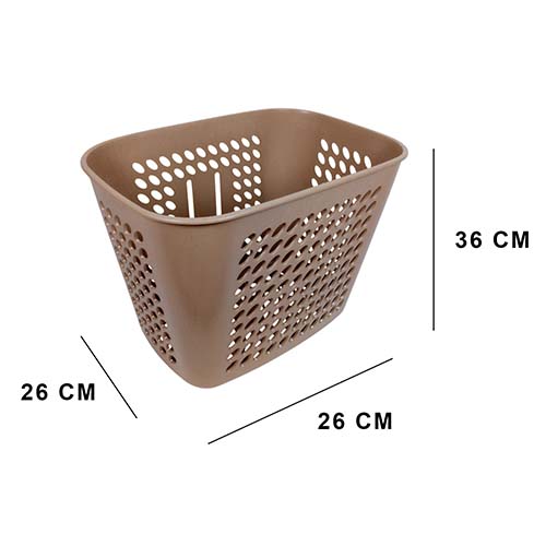 CANASTO UNIV. MODELO PASEO P/MOTO Y BICI MARRON PLASTICA VC (671M)