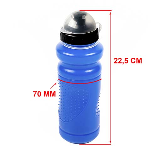 CARAMAÑOLA SPORTS 600cc CON TAPA CUBRE PICO AZUL PLASTICA VC (1070A)