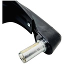 CUBRE MANOS OFF ROAD C/SPOILER NEGRO C/BLANCO JGO PLASTICA VC (1005)