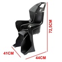 SILLA NIÑOS TRAS. BICI MAX. 20KG. C/ REFRACTARIO TRASERO NEGRO C/KIT DE INSTALACION PLASTICA VC (1061)