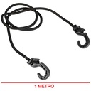 TENSOR ELASTICO DE 1M C/ GANCHOS PLASTICOS REGULABLES PLASTICA VC (563)