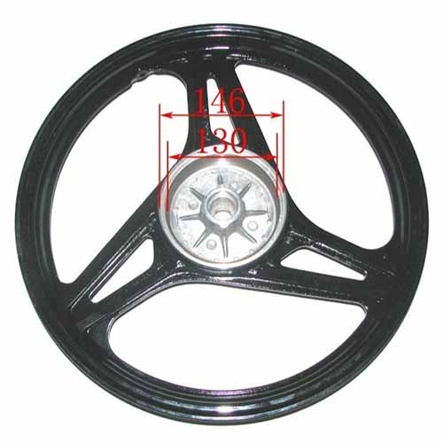 ARO DE LLANTA COMPLETO ALUMINIO TRAS. YAMAHA YBR 125 STD