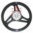 ARO DE LLANTA COMPLETO ALUMINIO TRAS. YAMAHA YBR 125 STD