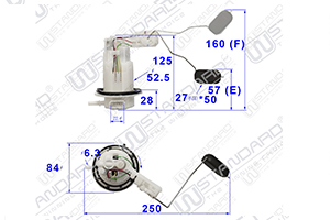 BOMBA DE INYECCION DE GASOLINA HONDA GLH150 GAUCHA STD