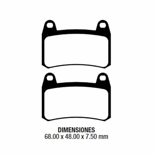 PASTILLA DE FRENO BENELLI BN 251-302 DEL. FRIMA (119)
