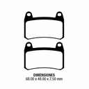 PASTILLA DE FRENO BENELLI BN 251-302 DEL. FRIMA (119)