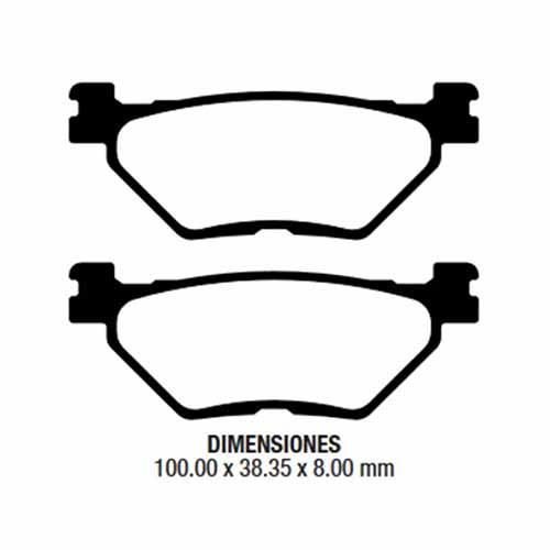 PASTILLA DE FRENO YAMAHA FJR 1300 01-02/ TDM 900 DEL. FRIMA (129)
