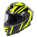 CASCO SNAIL FF871 DOBLE VISOR FLUO YELLOW/BLACK L