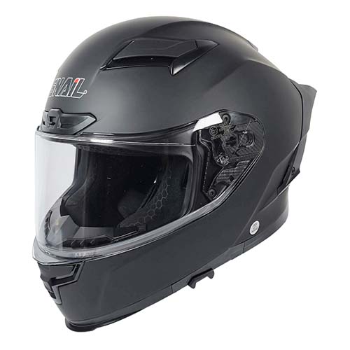CASCO SNAIL FF871 DOBLE VISOR BLACK MATT L