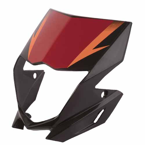 MASCARA CUBRE OPTICA YAMAHA XTZ 125 2015-2017 NEGRO MTC